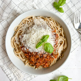 Spaghetti bolognese