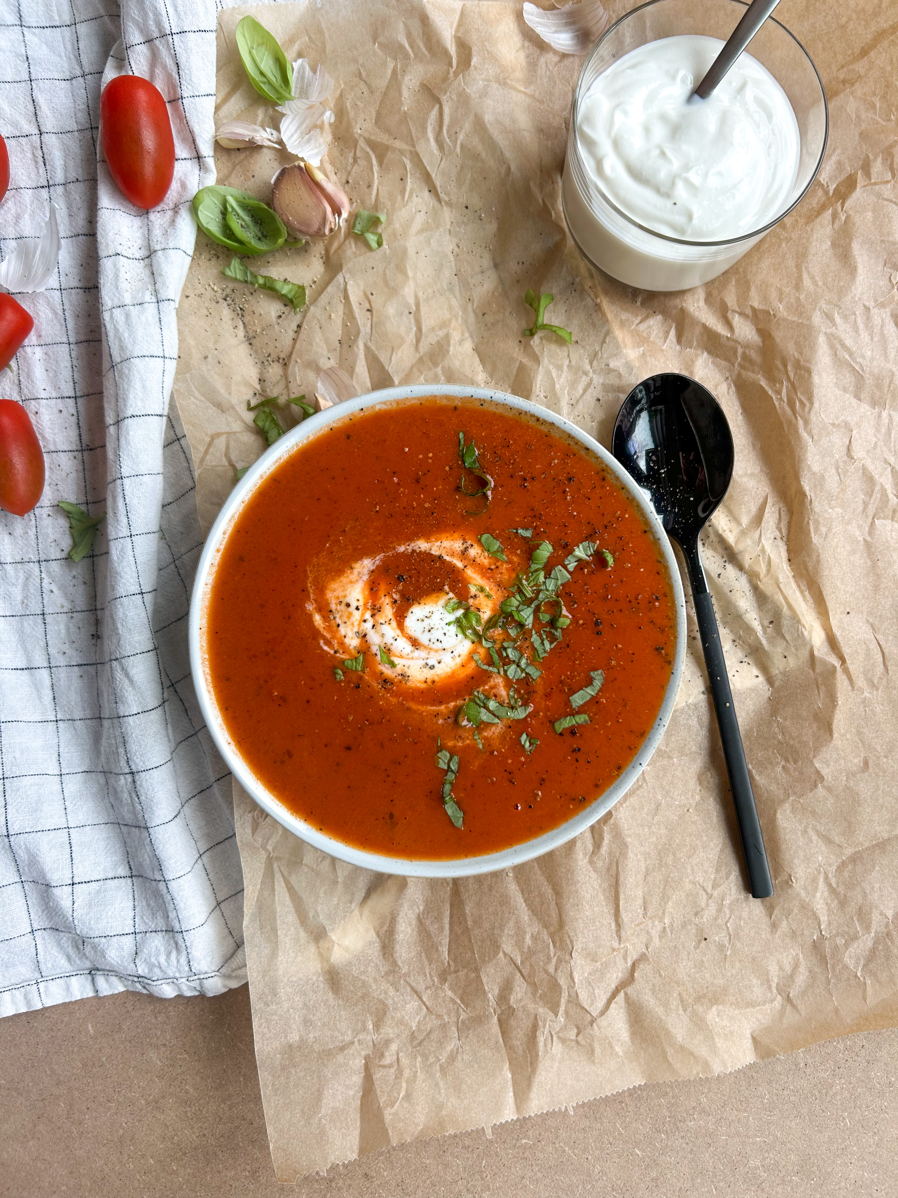 Hjemmelavet tomatsuppe