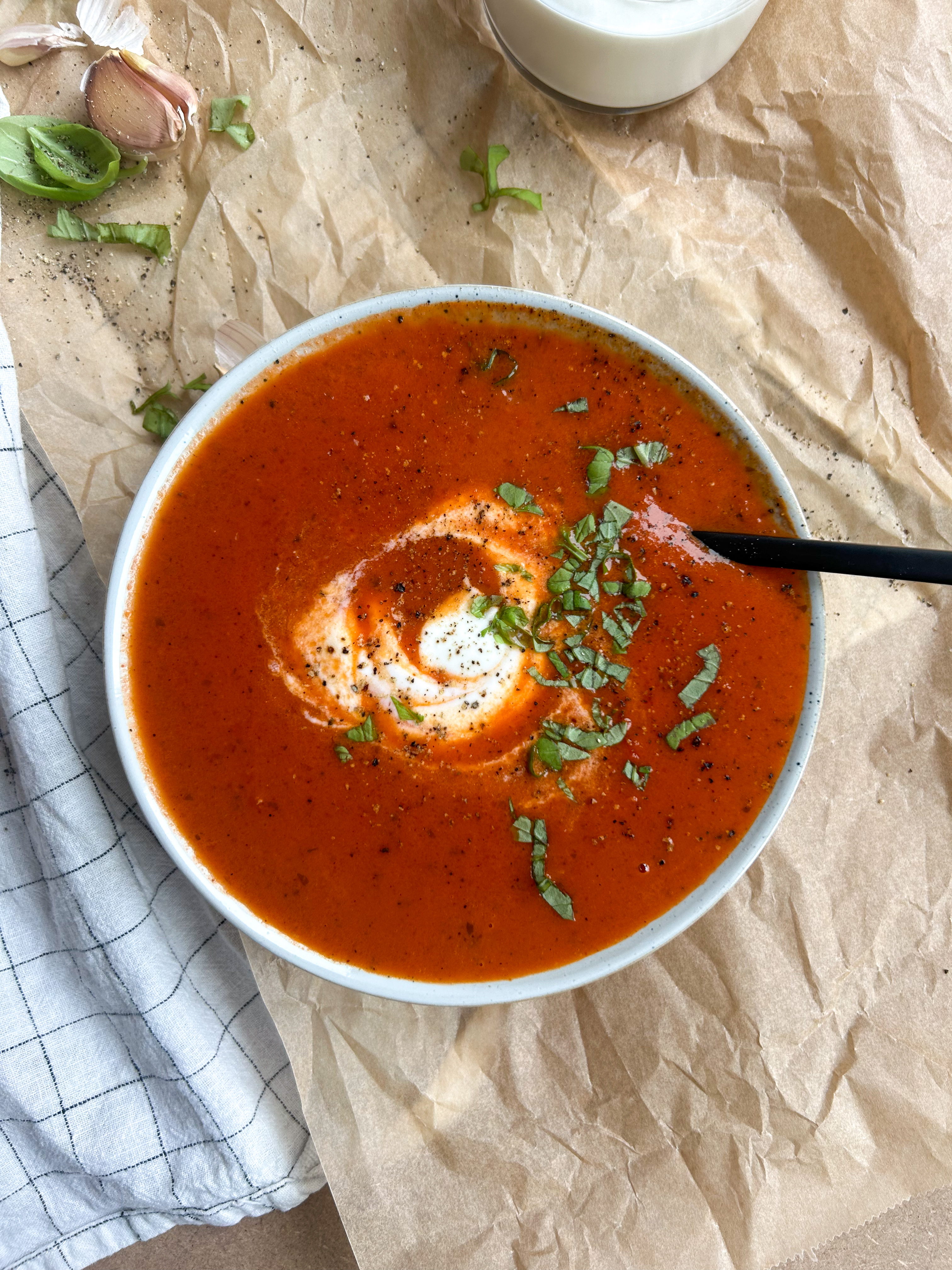 Hjemmelavet tomatsuppe