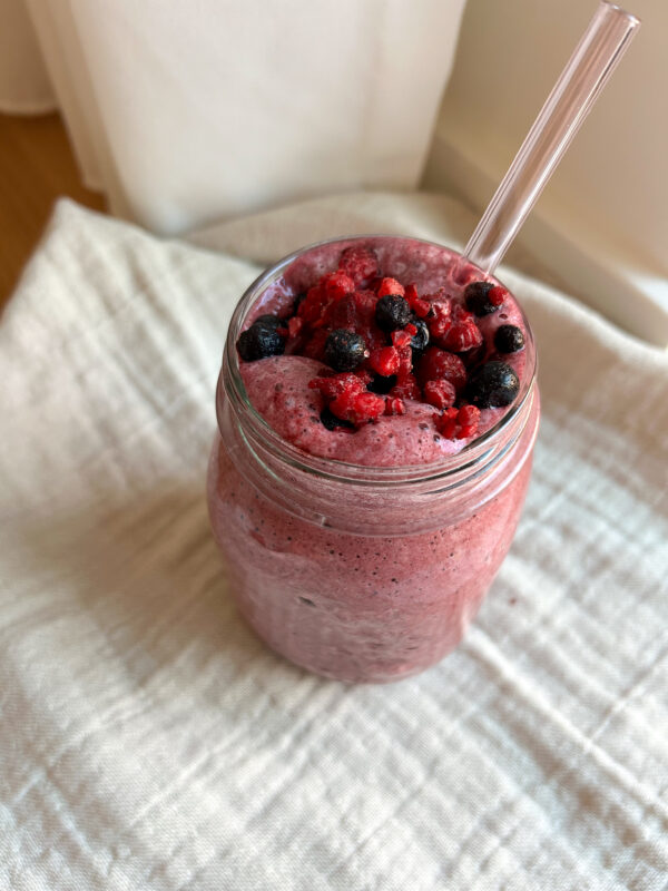 sund hjemmelavet snack: smoothie