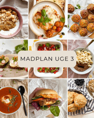 Madplan uge 3