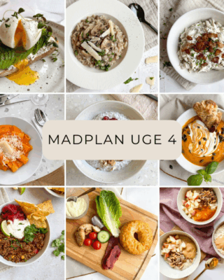 Madplan uge 4 - comfort food