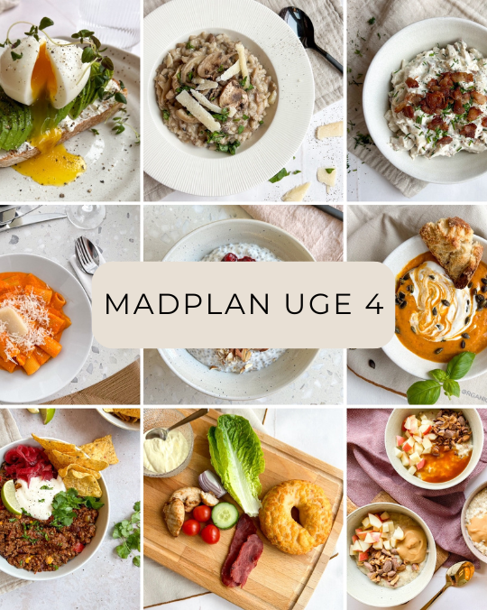 Madplan uge 4 - comfort food