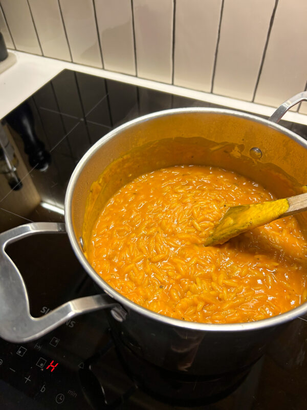 Orzotto med hokkaido