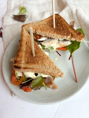 Clubsandwich med kylling og bacon