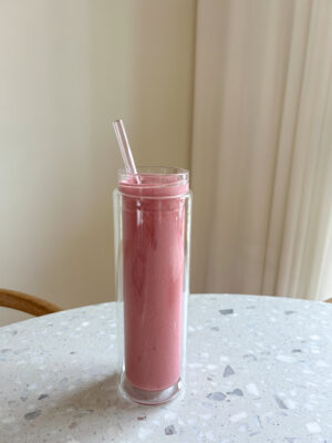 jordbærsmoothie med hytteost