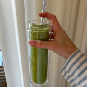 Grøn smoothie med spinat