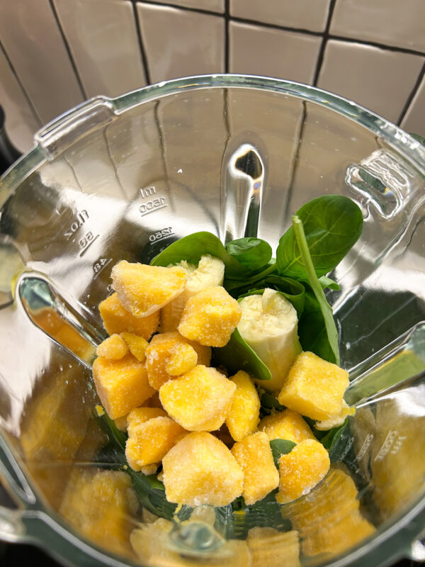 Grøn smoothie med spinat