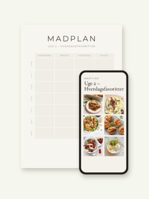 Madplan: Uge 2 – Hverdagsfavoritter